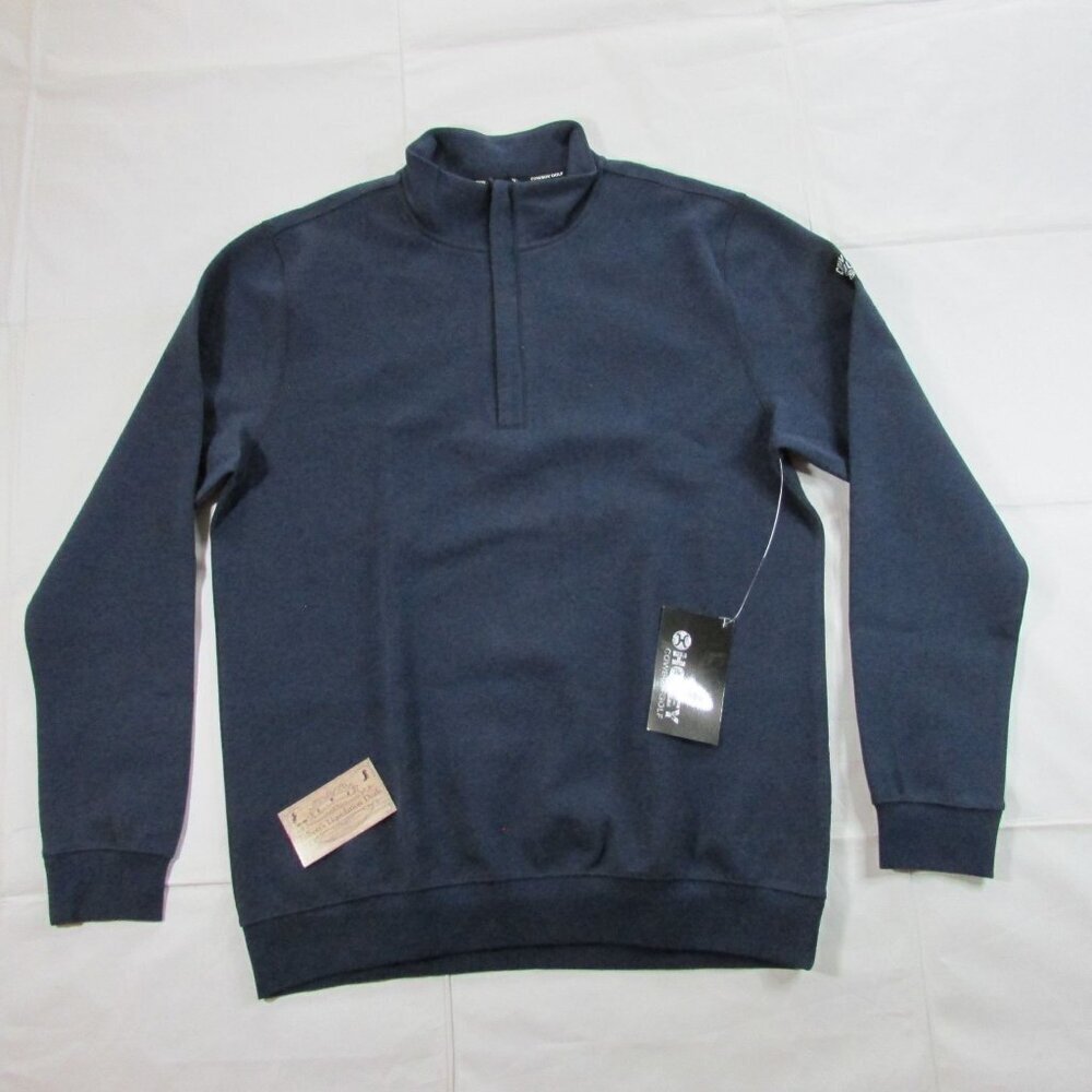 Hooey Men's Long Sleeve Lightweight Ace 1/4 Zip Golf Pullover Navy